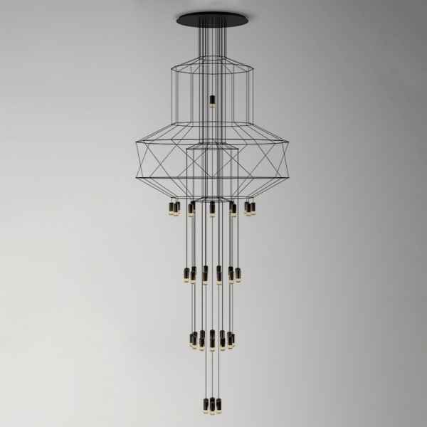 43Heads Iron&Acrylic Chandelier