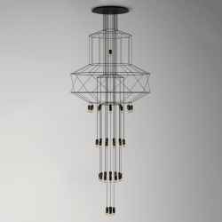 43Heads Iron&Acrylic Chandelier