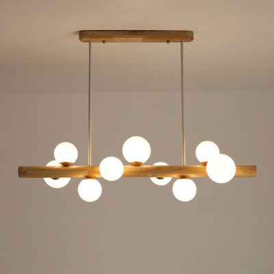 9Heads Glass Chandelier