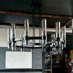 12Heads Glass Chandelier