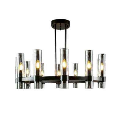 12Heads Glass Chandelier