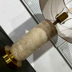 Travertine&Glass Table Lamp