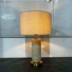 Travertine&Glass Table Lamp
