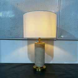 Travertine&Glass Table Lamp