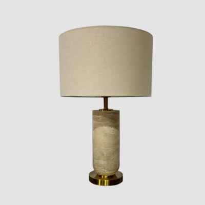Travertine&Glass Table Lamp