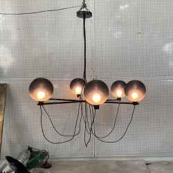 Glass Ball Chandelier