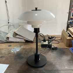 Glass & Metal Table Lamp