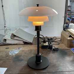 Glass & Metal Table Lamp