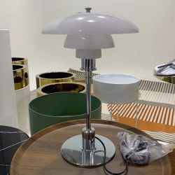 Glass & Metal Table Lamp