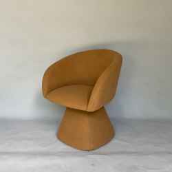 Tweed Swivel Dining Chair