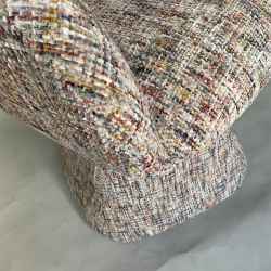 Tweed Swivel Dining Chair