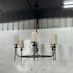6Heads Iron&Fabric Chandelier