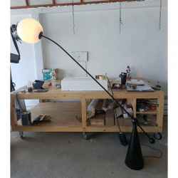 Metal&PP Ball Floor Lamp