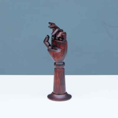 Ancient Red Wooden Hand Left