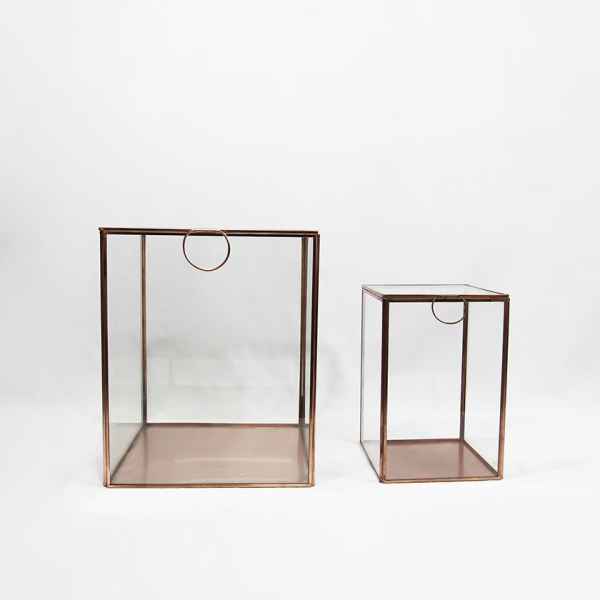 Storage glass box Copper - YFactory