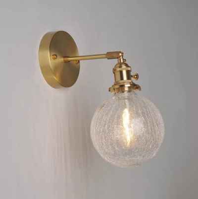 Glass Ball Wall Lamp