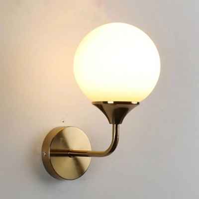 Glass & Iron Wall Lamp