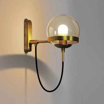 Glass Ball Wall Lamp